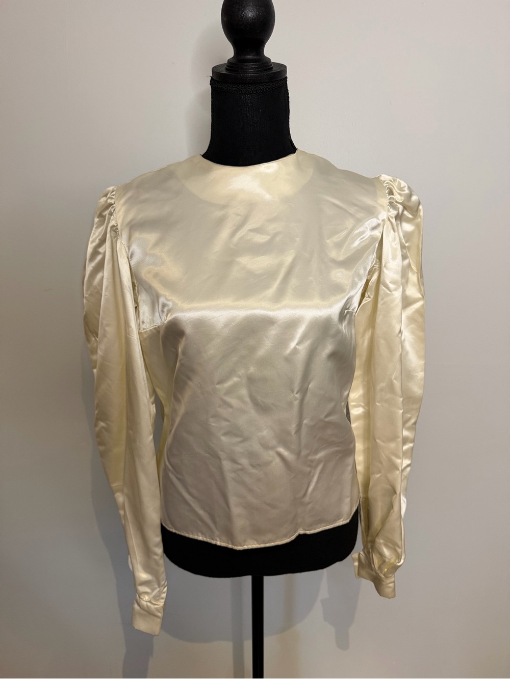 VTG Vintage 60s/70s Satin Pierrot Clown Halloween Costume Set - Adult Size Small - Picture 3 of 11